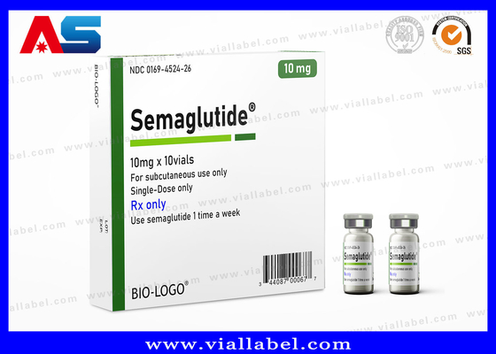 Semaglutide 2 ml Caixa de frasco para injectáveis Impressão com laminado UV brilhante e design personalizado