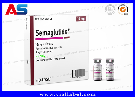 Semaglutide 2 ml Caixa de frasco para injectáveis Impressão com laminado UV brilhante e design personalizado