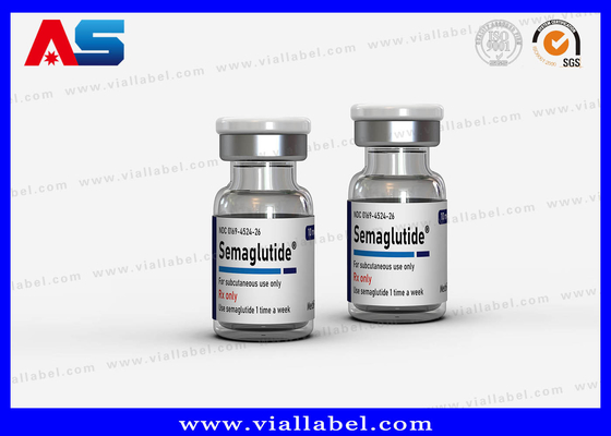 Ampolas / frascos de vidro personalizados Caixas de papel para frascos de vidro Para Semaglutide 2 mg Design livre de embalagem