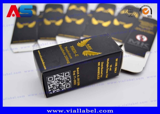 Caixas de frascos de 10 ml personalizadas com revestimento laminado Matt e brilhante