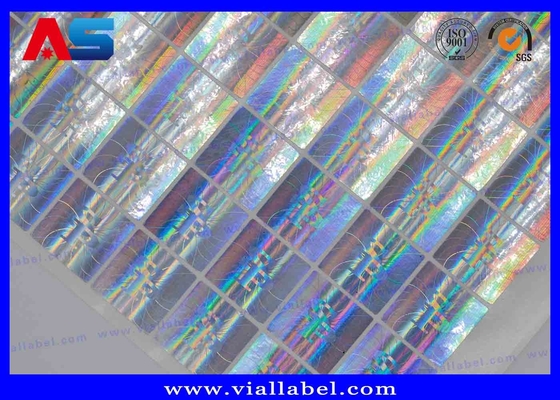 Rastreamento de adesivos holográficos personalizados 10-40mm Prata / Ouro / Verde / Azul