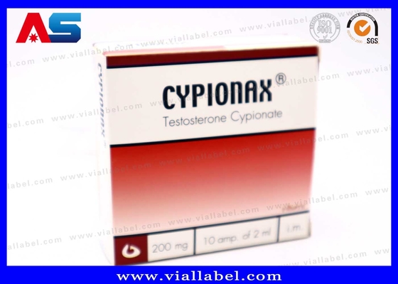 Caixa de embalagem farmacêutica CMYK para 10 ampolas de 1 ml Caixa de papel de ampola e bandeja de plástico