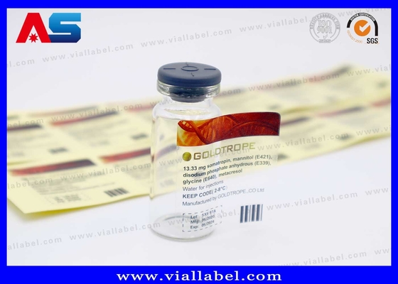 Adesivos de frasco de 10 ml transparentes Impressão personalizada Made in China Rótulos transparentes de frasco de 10 ml à prova d' água