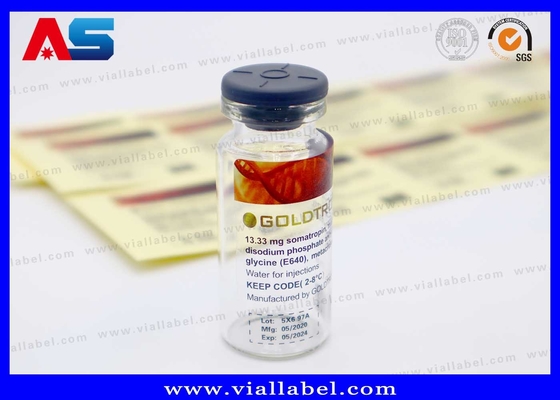 Adesivos de frasco de 10 ml transparentes Impressão personalizada Made in China Rótulos transparentes de frasco de 10 ml à prova d' água