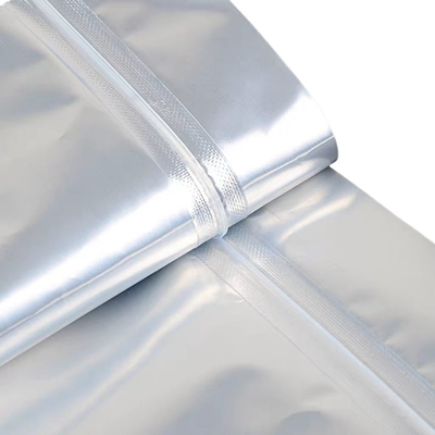 Saco de alumínio MOQ 100pcs Alumínio Prata Zip Lock Saco para 50 comprimidos