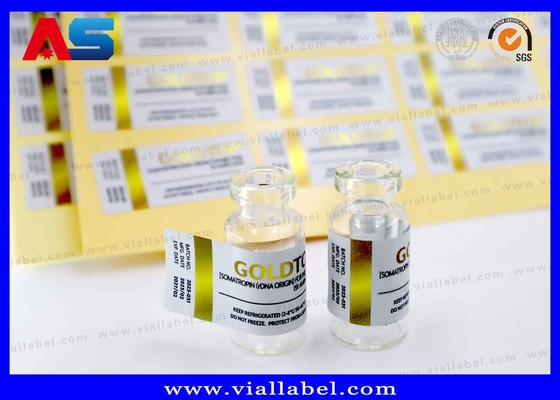 Folha de Ouro 10 ml Etiquetas do frasco Embalagem da garrafa Impressa Impermeável Adesivo Forte Etiqueta 10 ml