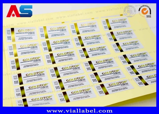 Folha de Ouro 10 ml Etiquetas do frasco Embalagem da garrafa Impressa Impermeável Adesivo Forte Etiqueta 10 ml