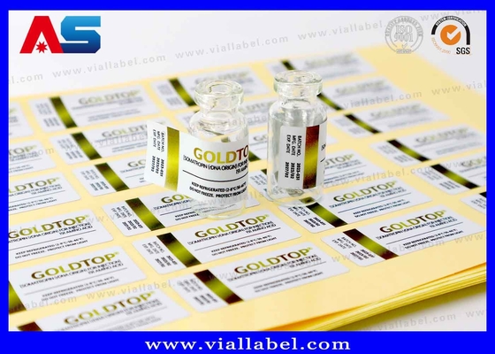 Folha de Ouro 10 ml Etiquetas do frasco Embalagem da garrafa Impressa Impermeável Adesivo Forte Etiqueta 10 ml
