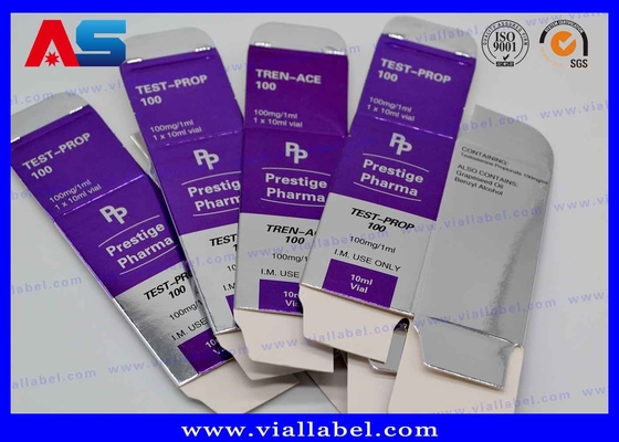 Óleos Injetáveis Caixas de frascos Pacote farmacêutico Hcg péptido Caixas de garrafas pequenas Vendas directas de fábrica