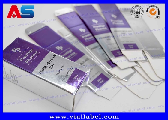 Óleos Injetáveis Caixas de frascos Pacote farmacêutico Hcg péptido Caixas de garrafas pequenas Vendas directas de fábrica