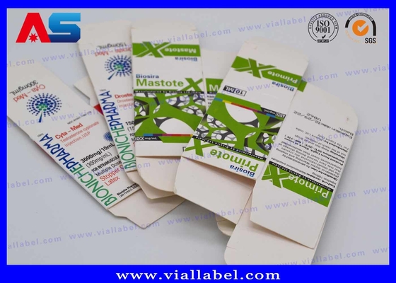 Bio Pharma 10 ml Caixa de frasco para óleos injectáveis garrafas de vidro Embalagem Personalizada Desenho gratuito Envio seguro