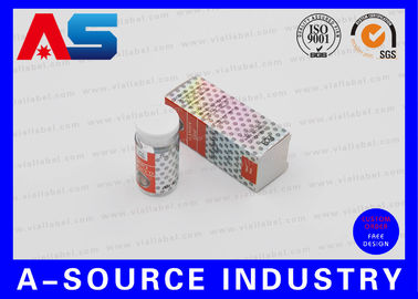 Armazenamento de medicamentos Caixas de frascos de 10 ml Bodybuilding Cartão Holograma Impressão a laser Com rótulo adesivo Caixas de papel enantato