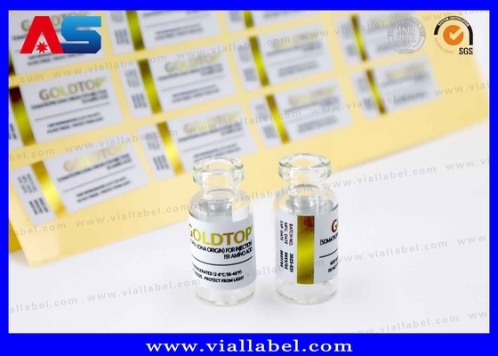 10 ml Etiqueta do frasco Ouro Bottle Top Impressão de Água Efeito de folha de ouro Adesivo forte Impermeável