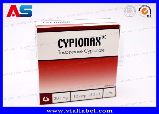 Caixas de frascos de 10 ml personalizadas com bandejas de plástico de 10 garrafas Ampolas Anti-impressão falsa