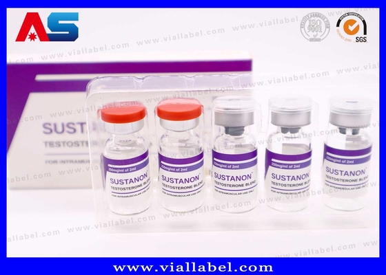 Rótulos de frascos de 10 ml feitos de película de pérola branca impermeável Adesivo forte Farmacêutico