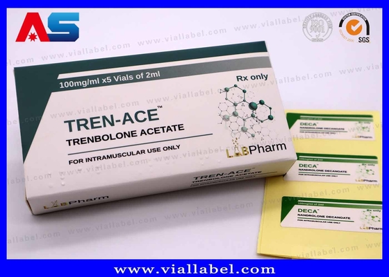 Caixas de frascos de 10 ml Laboratório Farmacêutico Feito de 375g de papel de alta qualidade Farmacêutico Design personalizado