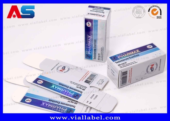 Luxury Laser & Embossed Paper Box for 10ml Test Enan Vials ¢ Solução de Embalagem Farmacêutica High-End