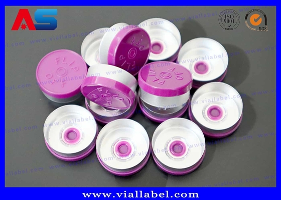 Capas de frasco de alumínio e plástico de 20 mm personalizáveis Multicolor Eco-friendly Opções de rasgo completo e parcial