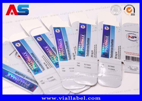 Caixa holográfica de frasco de 10 ml com inserção de PET reciclável embalagem sustentável de produtos farmacêuticos e cosméticos 12 anos de experiência em OEM/ODM