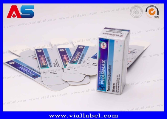 Caixa holográfica de frasco de 10 ml com inserção de PET reciclável embalagem sustentável de produtos farmacêuticos e cosméticos 12 anos de experiência em OEM/ODM