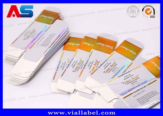 Caixas de cartão personalizáveis com efeito laser de 10 ml para frascos para medicamentos