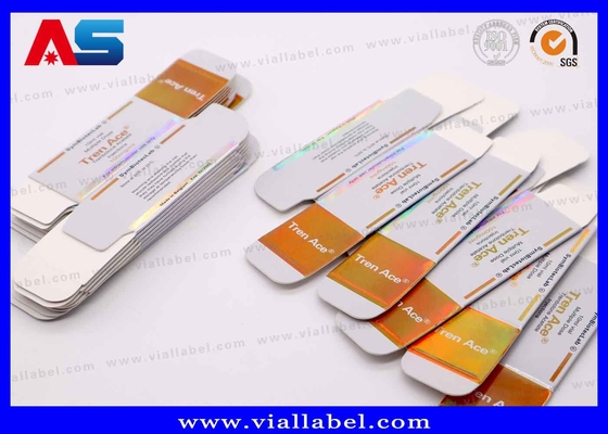 Caixas de cartão personalizáveis com efeito laser de 10 ml para frascos para medicamentos