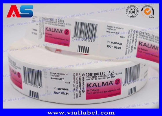 Impressão de rótulos personalizados de frascos de cápsulas farmacêuticas, rotulagem de frascos com serviço de design gratuito