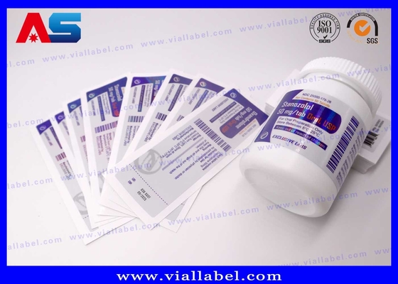 Impressão de rótulos personalizados de frascos de cápsulas farmacêuticas, rotulagem de frascos com serviço de design gratuito