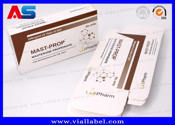 Caixa de armazenamento de peptídeos personalizada para frascos de 2x2ml, Caixa de embalagem de peptídeos premium Impressão personalizada