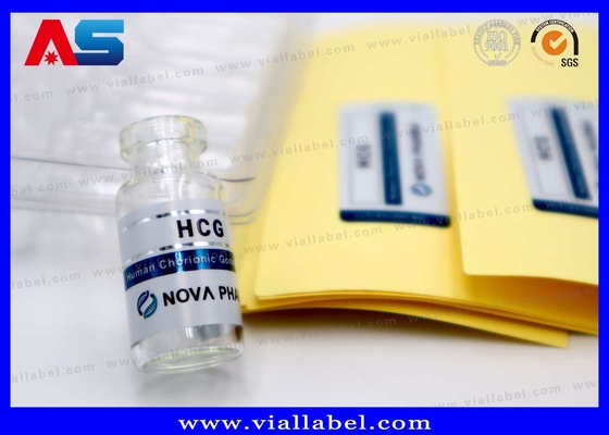 2 ml Etiqueta de frasco de injecção pequeno, Matt Etiqueta personalizada de frasco Hcg Impressão para embalagem farmacêutica