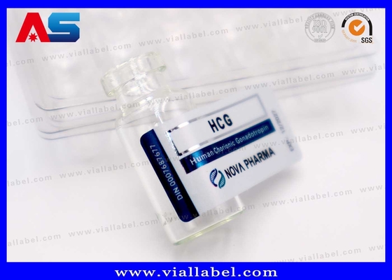 2 ml Etiqueta de frasco de injecção pequeno, Matt Etiqueta personalizada de frasco Hcg Impressão para embalagem farmacêutica