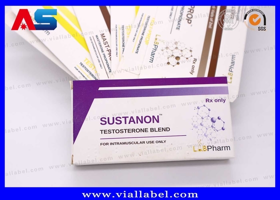 Caixa Pequena de 10ml para Frascos de Injeção, Impressão de Cartuchos de Frascos de Teste Personalizados Foscos para Embalagem Farmacêutica