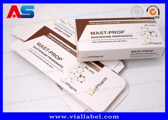 Caixa Pequena de 10ml para Frascos de Injeção, Impressão de Cartuchos de Frascos de Teste Personalizados Foscos para Embalagem Farmacêutica