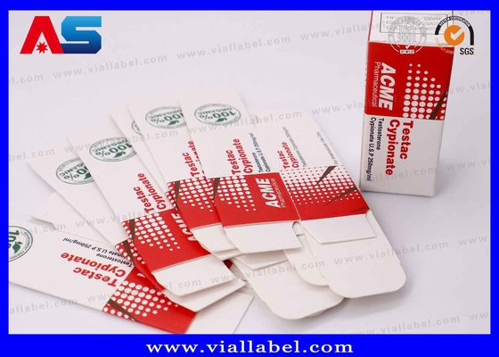 Impressão de alta qualidade de frascos pequenos de HCG e caixas, embalagem de caixa de papel para peptídeos para 2 frascos de 2ml