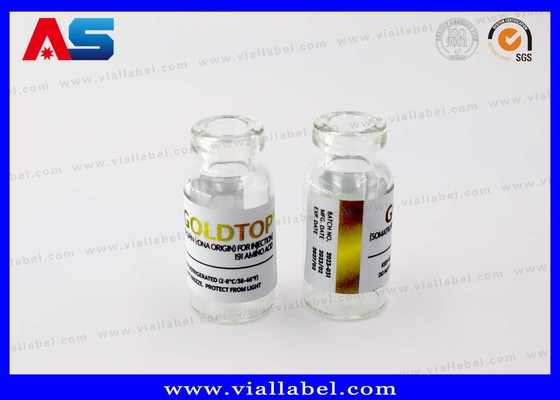 Adesivo Forte Frasco 10ml Adesivos Impressão em Folha de Ouro Para Peptídeos Liofilizados por Injeção