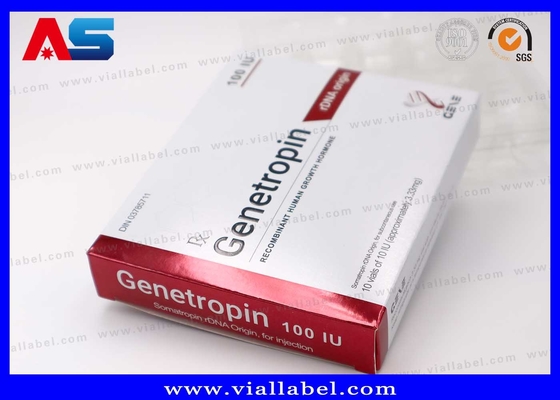 Anti- envelhecimento 191AA Injecção Violos pequenos de 3 ml Caixa Farmacêutica E Etiquetas Impressão Genetropina