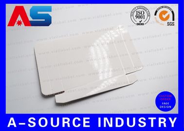 Caixa branca da caixa da placa do papel comum 2ml 10pcs barato para os tubos de ensaio 10ml com bandejas plásticas para dentro, revestimento lustroso