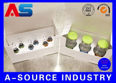 Impressão Holográfica Personalizada 2 ml Caixas de Armazenamento de Vial de Peptidos BPC com bandeja de plástico de 10 x 2 ml