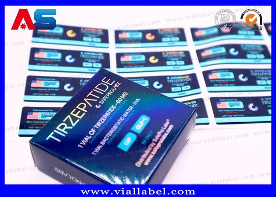 Envio por via expressa / aérea / marítima / caminhão / comboio 3 ml caixa de holograma, 2 ml caixa de papel para peptídeos serviço de design gratuito