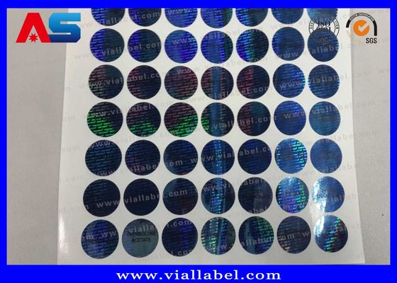 PET Custom Holographic Stickers 3d Holographic Stickers Anti-falsificação autocolante vazio