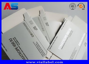 Somatropina Bodybuilding Hcg comprimidos Caixa de pílulas personalizada / Caixa de medicamentos Caixa de papel Caixa de papel papel de papel de prata