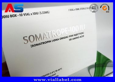 Somatropina Bodybuilding Hcg comprimidos Caixa de pílulas personalizada / Caixa de medicamentos Caixa de papel Caixa de papel papel de papel de prata