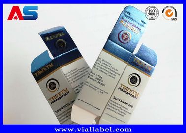Caixas de frascos para frascos de vidro de papel metálico 10 ml Caixas para embalagens farmacêuticas para remover Hologramas