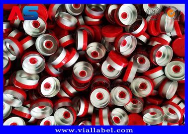 Alumínio Vermelho 20mm Flip Off Cap Química Farmacêutica Alumínio Garrafas Caps aceito personalizado