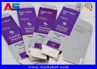 Glossy / Matt Bio Custom 10 ml Caixa de frasco para frasco de cartão Caixas de mudança para laboratório Caixas de teste para frasco para frasco