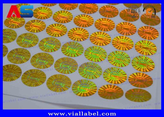 Etiquetas Adesivas Holográficas Farmacêuticas Void Round Anti Falsificação Adesivo Holográfico 3D