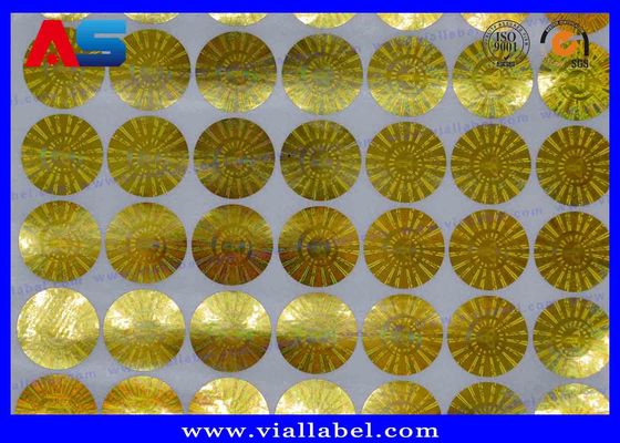 Etiquetas Adesivas Holográficas Farmacêuticas Void Round Anti Falsificação Adesivo Holográfico 3D