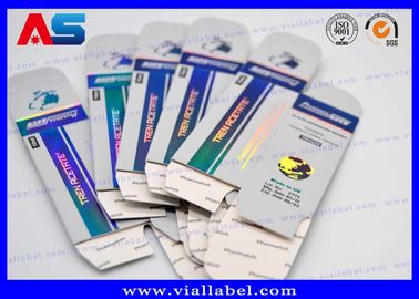 Caixa de frascos de 20 ml para cosméticos Caixas de impressão de hologramas de prata para frascos de 10 ml