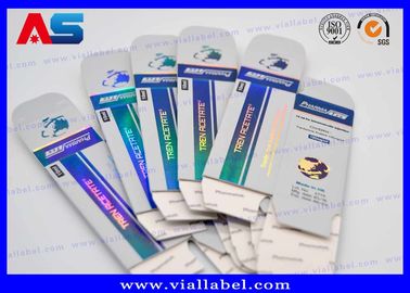 Caixa de frascos de 20 ml para cosméticos Caixas de impressão de hologramas de prata para frascos de 10 ml