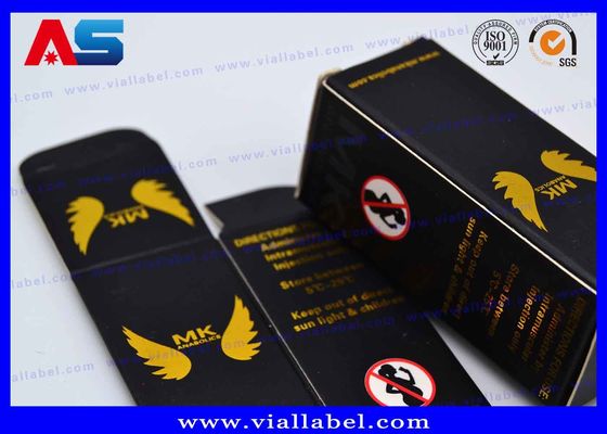 Caixa de armazenamento para frascos de 10 ml feita sob medida com dois lados Impressão UV Matt Finish Para musculação / embalagem de peptídeos